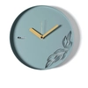 Image de ARTI E MESTIERI horloge murale ALBA (Vert mer - Métal verni)