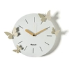 Image de ARTI E MESTIERI horloge murale BATTITO D'ALI (Cendre / crème - Métal verni)