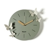 Image de ARTI E MESTIERI horloge murale BATTITO D'ALI (Jade / ivoire - Métal verni)