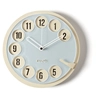 Image de ARTI E MESTIERI horloge murale CALL ME (Crème / cendres - Métal verni)