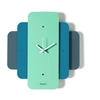 Image de ARTI E MESTIERI horloge murale EMPIRE (Pétrole/Outremer/Turquoise - Métal verni)