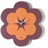 Image de ARTI E MESTIERI horloge murale FLORINDO (Violet améthyste / Pêche - Métal verni)