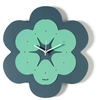Image de ARTI E MESTIERI horloge murale FLORINDO (Pétrole / Eau verte - Métal verni)