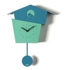 Image de ARTI E MESTIERI horloge murale à pendule PICCHIARELLO (Bleu outremer / vert d'eau / bleu outremer - Métal verni)