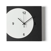 Image de ARTI E MESTIERI horloge murale ECLEO (Noir / blanc marbre - Métal verni)
