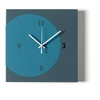 Image de ARTI E MESTIERI horloge murale ECLEO (Bleu pétrole / bleu outremer - Métal verni)