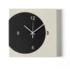 Image de ARTI E MESTIERI horloge murale ECLEO (Ivoire / Noir - Métal verni)