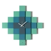 Image de ARTI E MESTIERI horloge murale MOSAICO (Vert d'eau / bleu outremer / bleu pétrole - Métal verni)