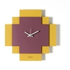 Image de ARTI E MESTIERI horloge murale TETRIS (Ocre / Violet améthyste - Métal verni)