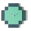 Image de ARTI E MESTIERI horloge murale TETRIS (Pétrole / Eau verte - Métal verni)