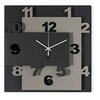 Image de ARTI E MESTIERI horloge murale ZIGGURAT (Boue noire et noir - Métal verni)