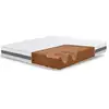 Image de The white stone matelas 140x190 cm en mousse antibactérien hauteur 25 cm housse 3d air hypoallergénique matelas 7 zones thermosensible BASICH25-140X190X25