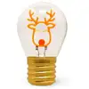 Image de Lampe De Table Legami Ampoule Renne Orange Compacte Rechargeable Usb-c Orange Plastique.
