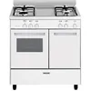 Image de Cuisinière à gaz GLEM GA85PMWH - 4 feux - Four à convection - Volume 49 L