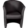 Image de Fauteuil avec revêtement en éco-cuir, couleur noire, 65 x 78 x 60 cm 694