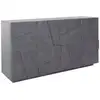 Image de Buffet moderne avec 4 portes, made in italy, buffet de cuisine, buffet design de salon, 162x44h86 cm, couleur gris cendré 691