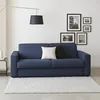 Image de Canapé Fixe 2 Places Azzurrite Talamo Italia Tissu bleu 95x180x90h cm