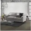 Image de Canapé daabiz, canapé 3 places, 100% made in italy, canapé de salon à ouverture pivotante, en tissu matelassé, avec accoudoirs standards, cm 220x95h90, gris 8052773782340