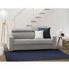 Image de Dmora - Canapé-lit 2 places Amalfi 200x95h85 cm Gris Bois Panneau effet bois et Polyester