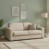 Image de Dmora - Canapé-lit 2 places Andymion 200x95h90 cm Beige Bois Panneau effet bois et Polyester