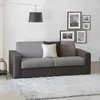 Image de Canapé lit 3 places Dabaidy - Dmora - En tissu - Gris Anthracite 220x95h90 cm