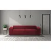 Image de Dmora - Canapé fixe 3 places Argo 260x95xh70 cm Rouge