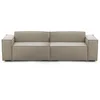 Image de Canapé Fixe,en Tissu,gris Tourterelle,260x95h70 Cm