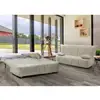 Image de Canapé dabam, canapé 3 places, 100% made in italy, canapé de salon avec ouverture trolley, en tissu matelassé, avec oreillers inclus, cm 165x90h85, beige 8052773783941