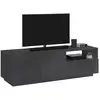 Image de Meuble Tv Effet Bois Ardoise 150x43 Cm