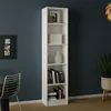 Image de Bibliothèque Albregio Dmora en bois noble blanc 268x406x2032h cm