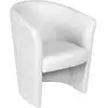 Image de Fauteuil,effet Bois,blanc,64x63h76 Cm