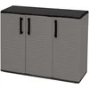 Image de Armoire Extérieure,en Pvc,gris Noir,102x37h84 Cm