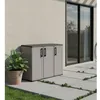Image de Armoire dextérieur Darmellin - Dmora - En PVC - Gris Noir 102x37h84 cm