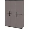 Image de Armoire Extérieure,en Pvc,gris Noir,102x37h163 Cm