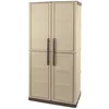 Image de Armoire Extérieure,en Pvc,beige, Marron,70x39h165 Cm