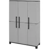 Image de Armoire Extérieure,en Pvc,gris Clair, Noir,102x37h169 Cm