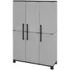 Image de Armoire d'extérieur aruro, meuble de jardin 3 étagères, 102x37x169h cm gris clair Aruro