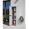 Image de Armoire dextérieur Dbaldanz - Dmora - En PVC - Gris clair 50x39h172 cm