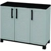 Image de Armoire Extérieure,en Pvc,gris Clair, Noir,102x37h90 Cm
