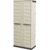 Image de Armoire Extérieure,en Pvc,beige, Marron,70x39h165 Cm