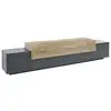 Image de Meuble tv tiche, buffet bas de salon, base pour meuble tv, 100% made in italy, 240x45h52 cm, anthracite et érable Tiche
