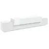 Image de Meuble tv tiche, buffet bas de salon, base pour meuble tv, 100% made in italy, 240x45h52 cm, blanc brillant Tiche