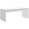 Image de Table Basse,effet Bois,blanc,102x50h43 Cm