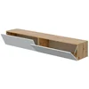 Image de Meuble Tv Effet Bois Beige, Blanc 180x35cm