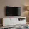 Image de Meuble TV Dcoulibal - Dmora - Mélamine - Blanc 150x44h46 cm