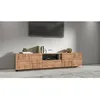 Image de Meuble TV Dcortinovi - Dmora - Mélamine - Chêne 220x51h46 cm