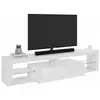 Image de Meuble Tv Effet Bois Blanc 178x40 Cm