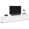 Image de Meuble Tv Dfalzeran, 225x38h39 Cm, Blanc Brillant