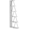 Image de Bibliothèque Effet Bois Blanc Noir 50x22 Cm