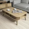 Image de Table basse Dmoll - Dmora - Mélamine - Chêne 105x67h34.6 cm